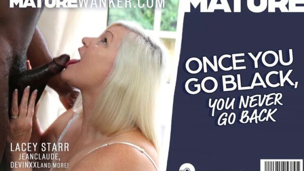 Mature Blonde Lacey Starr Takes a Huge BBC and Never Goes Back - xxxfiles.com - Britain on freevids.org