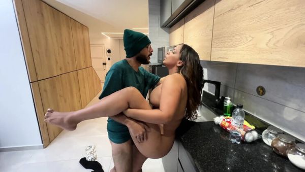 Big-titted brunette MILF surprises brother-in-law with wild doggystyle and squirting - veryfreeporn.com - Spain - Colombia on freevids.org