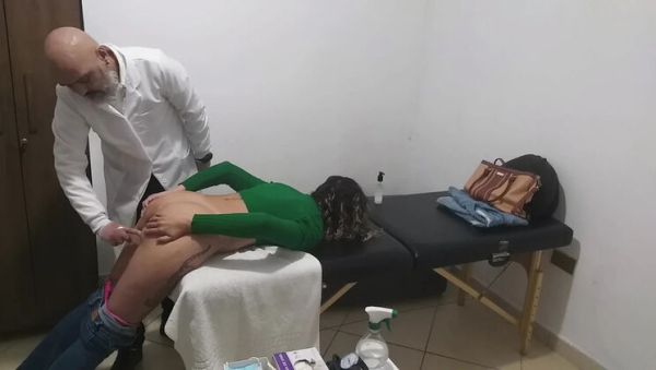 Horny MILF Gets Her Hairy Pussy and Big Ass Checked by Real Doctor - veryfreeporn.com - Portugal on freevids.org