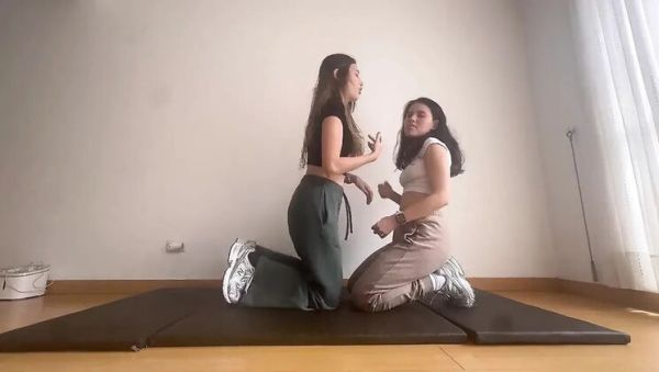 ScarlettandC Lesbian Wrestling Game – Amateur Latinas Fight for Submission - porntry.com - Spain - Colombia on freevids.org