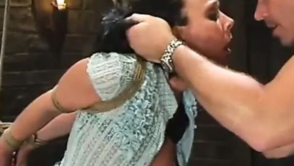 Mark Davis Dominates Julie Night in Intense BDSM Bondage Scene - veryfreeporn.com - Britain on freevids.org