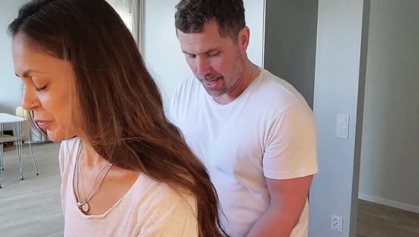 Angelina’s Kitchen Creampie – Big Natural Tits Bouncing While She Helps Out - veryfreeporn.com - Britain on freevids.org