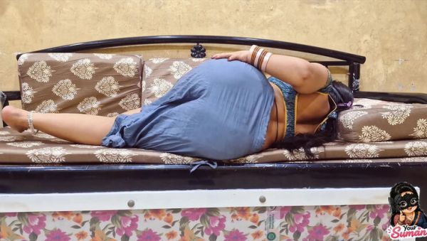 Desi Indian Stepmom Shows Off Her Huge Ass in POV Blowjob - veryfreeporn.com - India on freevids.org