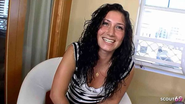 Sweet Teen With Curly Black Hair Gets Picked Up at Beach First Time No Condom Casting Fuck - veryfreeporn.com - Britain - Germany on freevids.org