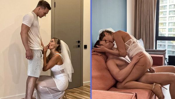Rough Bride Cheating: Massive Cock Deep Throat & Cum In Mouth - veryfreeporn.com - Russia on freevids.org