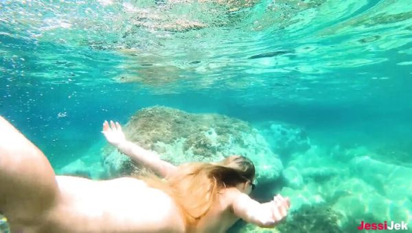 Big Ass Blonde JessiJek Gets Wild Anal on the Beach - Amazing Underwater Sex Adventure - porntry.com on freevids.org