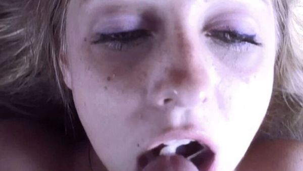 90s Blonde Bimbo Gives Wild Blowjob and Swallows Every Drop - porntry.com - Britain on freevids.org