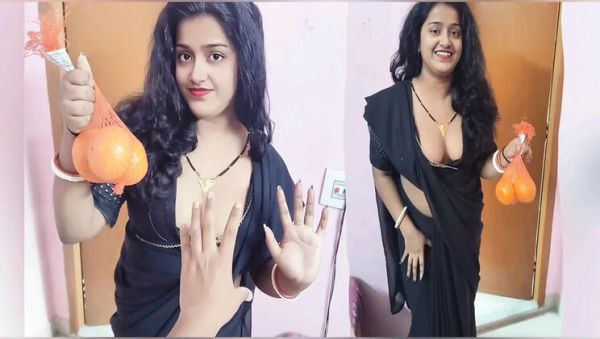 Hot Desi Bhabhi Shraddha Pandey Brings Apples For Her Devar - veryfreeporn.com - India on freevids.org