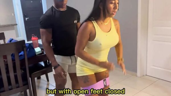Gym Trainer's Huge BBC Fucks Horny Latina Wife - porntry.com - Spain on freevids.org