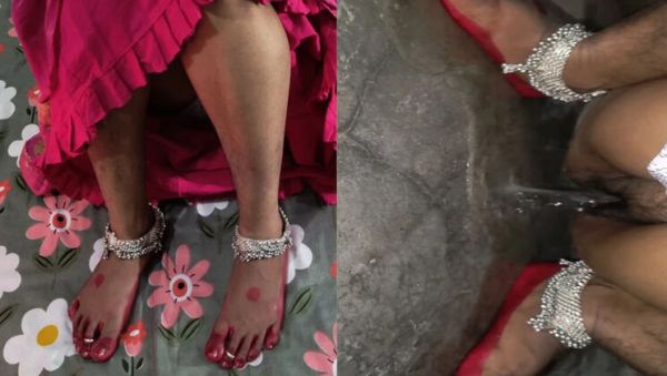 Desi Bhabhi Pissing Close Up – Hairy Pussy & Huge Ass Indian MILF - porntry.com - India on freevids.org