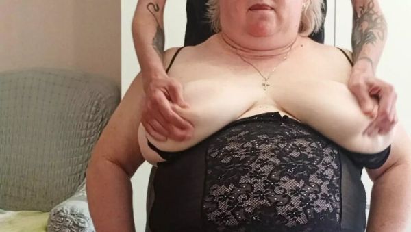 Neighbor Crushes Big Natural Tits, Gets Fucked in Mouth and Cum on Tits - porntry.com on freevids.org