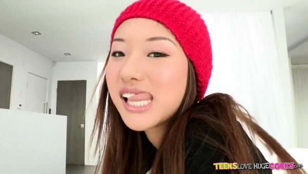 Hot Asian Teen Alina Li Takes Monster Dick Doggy Style on Bed - xxxfiles.com - Britain on freevids.org