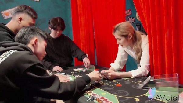 Sexy Blonde Taiwan Girl Dealer Fucks Three Guys at Work - porntry.com - China - Taiwan on freevids.org