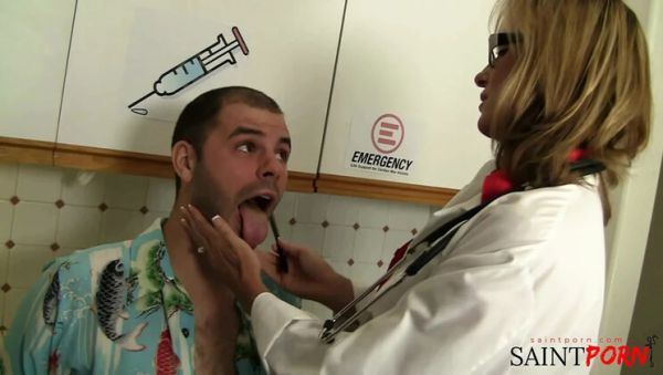 Horny Doctor Fucks Her Patient Hard for Relief - porntry.com - Britain on freevids.org