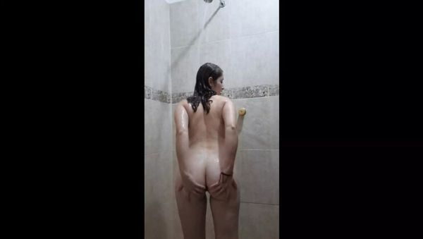 Blonde Teen Eliza White Teases Her Big Ass in Shower - Homemade HD Video - xxxfiles.com - Mexico on freevids.org
